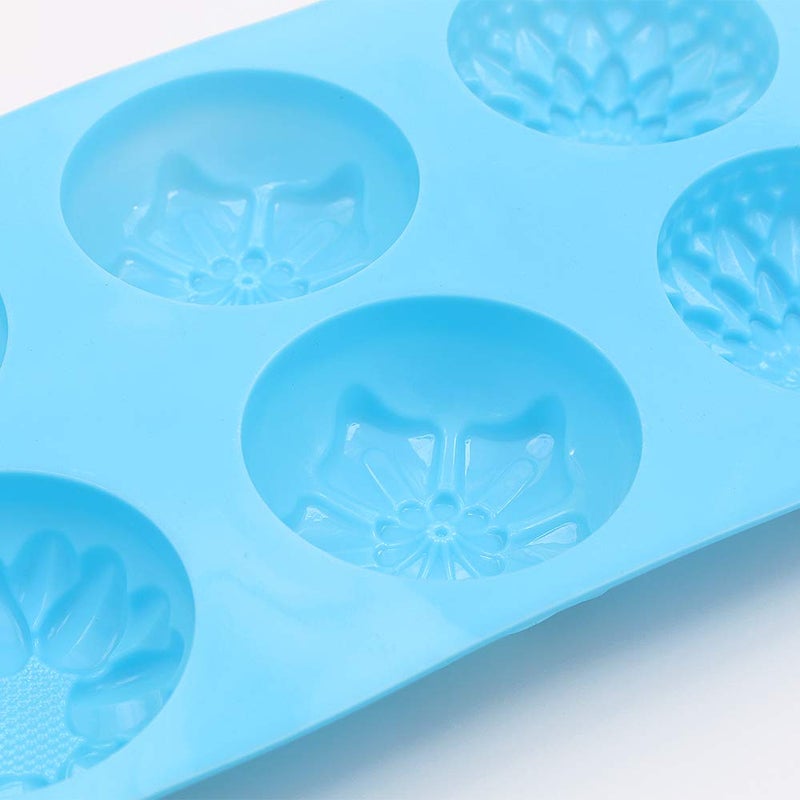 homEdge 6-Cavity Silicone Flowers Shaped Mold, Set of 3PCS Non Stick Silicone Mixed Sunflowers, Daisy Mold for Candy Chocolate Jelly, Ice Cube â€“ 3 Styles Flowers - Image 3